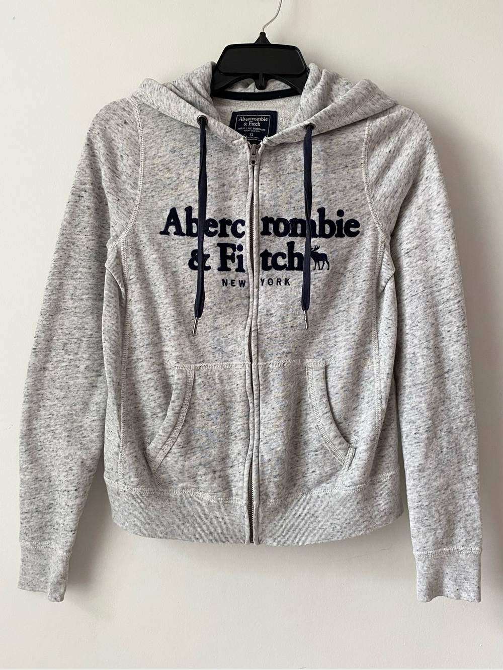 Y2K Abercrombie & Fitch Embroidered Zip Up Hoodie